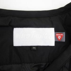 WILDTHINGS 美品 キルティングジャケット 中綿ジャケット プリマロフト ナイロン 黒 ブラック M 0311