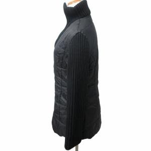 MAX&CO. ニット切替ダウンジャケット 長袖 黒 ブラック 40 約Lサイズ 0320