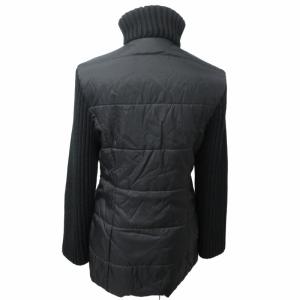 MAX&CO. ニット切替ダウンジャケット 長袖 黒 ブラック 40 約Lサイズ 0320