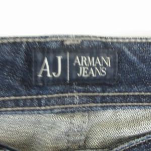 ARMANI JEANS 90s ヴィンテージ デニム ジーンズ ストレッチ 青 ブルー 27 約M相当 0323GY31