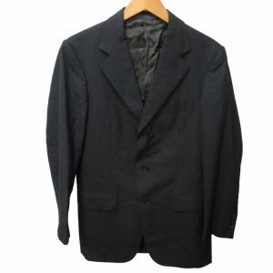 Ermenegildo Zegna シングルスーツ セットアップ ビジネス ジャケット スラックス ストライプ柄 紺 ネイビー 44 約Sサイズ 0323 GY31