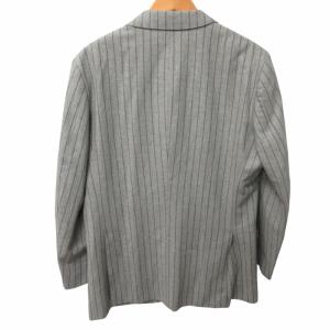 Paul Stuart 美品 セットアップ 3ピーススーツ フォーマル ビジネス ストライプ柄 グレー 48 Lサイズ 0329 GY31