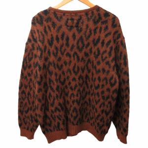 WACKO MARIA 20AW モヘアカーディガン レオパード柄 20FW-WMK-KN20 ブラウン M
