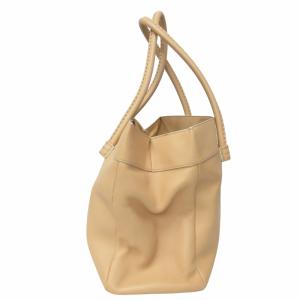 TOD'S レザートートバッグ ハンドバッグ 手提げバッグ ベージュ 0415 IBO50