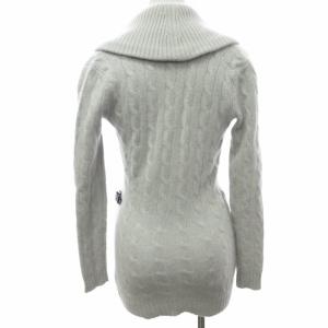 RALPH LAUREN 黒タグ カシミヤカーディガン ショールカラー ベルトデザイン グレー XSサイズ 0423 IBO50 AA