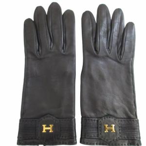 レザーグローブ Hロゴ ブラック 7号