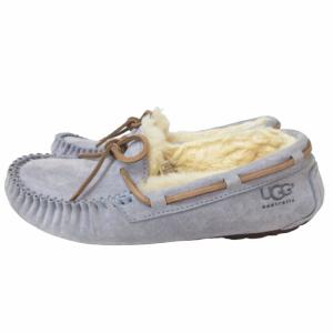 UGG australia ドライビングシューズ ボアスリッポン ローファー ブルー系 青系 22.0cm US 5 0331