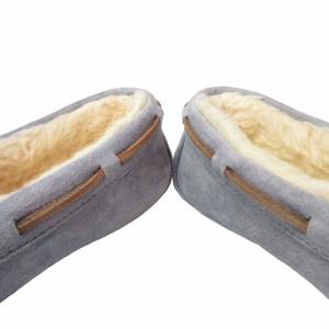 UGG australia ドライビングシューズ ボアスリッポン ローファー ブルー系 青系 22.0cm US 5 0331