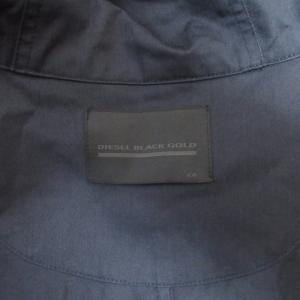 DIESEL BLACK GOLD マウンテンパーカー ジップアップブルゾン フーデットジャケット 紺 ネイビー 44 約Sサイズ相当 0511