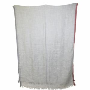 BRUNELLO CUCINELLI ストール マフラー ショール バイカラー グレー 赤 0420 IBO50