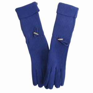 BRUNELLO CUCINELLI カシミヤ手袋 ニットグローブ ブルー Mサイズ