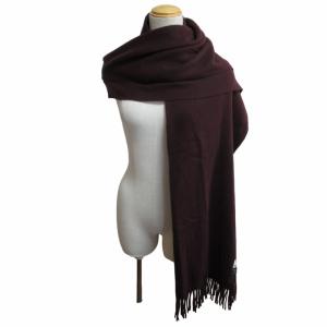 Acne Studios 美品 ウールマフラー ストール フリンジ イタリア製 ボルドー 赤系 0503 IBO50