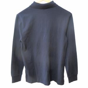 POLO RALPH LAUREN タグ付き 近年モデル ポロシャツ カットソー 長袖 ポロベア刺繍 鹿の子 紺 ネイビー 160