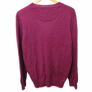 BURBERRY BLACK LABEL ウールカーディガン ジャケット ロゴ刺繍 紫 パープル 3 約M?Lサイズ 0424 GY14