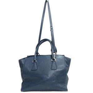 MICHAEL Michael Kors 2WAY レザーハンドバッグ ショルダーバッグ チャーム 青 ブルー 0512 GY14