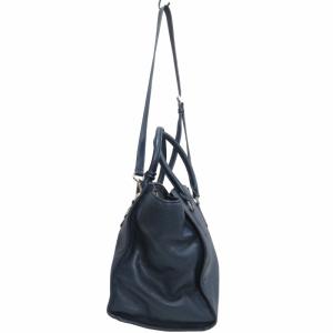 MICHAEL Michael Kors 2WAY レザーハンドバッグ ショルダーバッグ チャーム 青 ブルー 0512 GY14