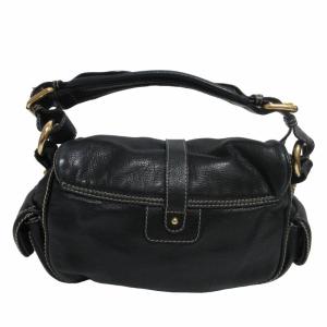 MARC JACOBS レザー ワンショルダーバッグ ハンドバッグ ゴールド金具 黒 ブラック 0513 GY14