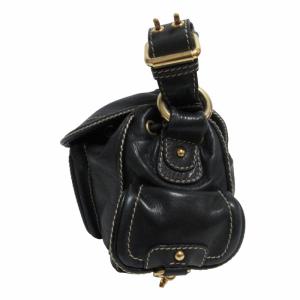 MARC JACOBS レザー ワンショルダーバッグ ハンドバッグ ゴールド金具 黒 ブラック 0513 GY14