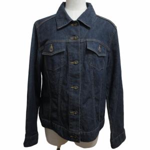 BURBERRY LONDON 美品 デニムジャケット Gジャン ブルゾン ノバチェック ストレッチ有 インディゴブルー 15ABR 約L-XL相当 GY14