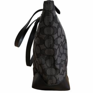 COACH 美品 F29958 シグネチャー トートバッグ ハンドバック 黒 ブラック 0503 GY14