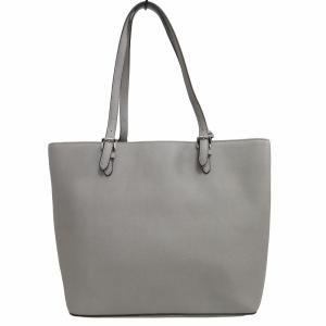 MICHAEL Michael Kors レザーハンドバッグ トートバック シルバーチャーム グレー 0511 GY14