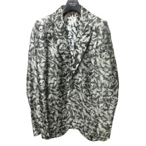 希少 アーカイブ 01SS TIME期 スカル シルクテーラードジャケット