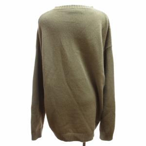 N°21 近年 モヘヤ ニット セーター 長袖 ウール 茶 ブラウン 約XLサイズ 0528