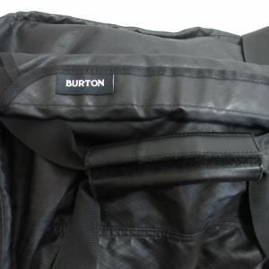 BURTON 2WAY ボストンバッグ ショルダーバッグ トラベルバッグ 肩掛け レザーパッチ 黒 ブラック 0514