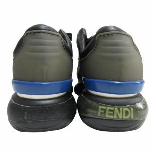 FENDI ×FILA フィラ フェンディマニア スニーカー シューズ レザー 黒 ブラック 36 23?p 0518 IBO52