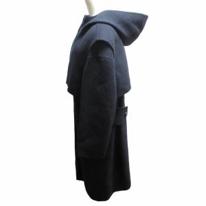 ADORE 近年 カシミヤ混 2TONEリバー2WAYコート ネイビー 36 