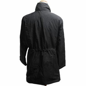 LEONARD SPORT 美品 ダウンコート 中綿ジャケット ブルゾン ナイロン ゴールド金具 金ボタン 黒 ブラック 42 約L-XLサイズ 0528