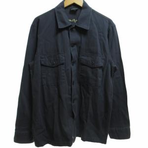 ALPHA INDUSTRIES 刺?シャツ ヘリンボーンジャケット TS5094-8001 長袖 ダークグレー L 0607 KK5