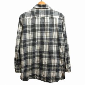 POLO SPORT ラルフローレン RALPH LAUREN チェックシャツ カジュアル 長袖 Mサイズ 白 黒 ホワイト ブラック 0619