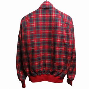 Baracuta G9 ハリントンジャケット ブルゾン リバーシブル チェック柄 1801347 黒 ブラック 赤 レッド 38 約Mサイズ