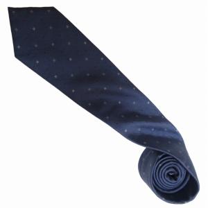 ネクタイ LV刺繍 総柄 シルク ビジネス 青 ブルー系 0606 IBO52