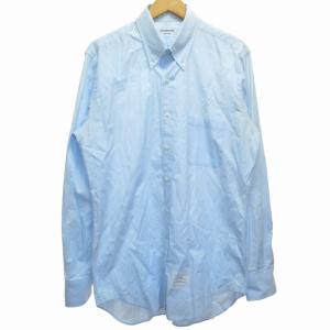 ドレスシャツ ボタンダウン 長袖 水色 ブルー系 4 約Lサイズ 0619 IBO52