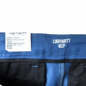 Carhartt WIP タグ付 デッドストック SID PANTS チノパン ワークパンツ ストレッチ 青系 ブルー系 W32 L32 約M