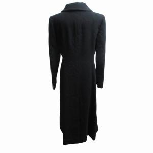 FOXEY BOUTIQUE カシミヤ100 ロングステンカラーコート ブラック F