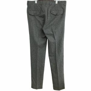 BRUNELLO CUCINELLI カシミヤ混 ウール スラックス テーパードパンツ グレー 48 約Mサイズ IBO52 0616