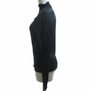 PLEATS PLEASE ISSEY MIYAKE 10AW ボトルネックジップアップジャケット ブラック 3 PP04-JD351