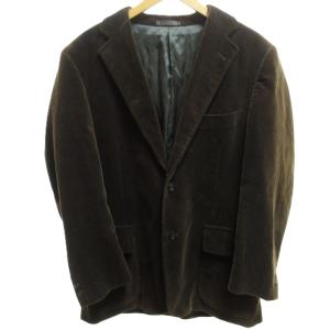 コーデュロイ テーラードジャケット ブレザー 2B 茶 ブラウン Lサイズ 0607 IBO52