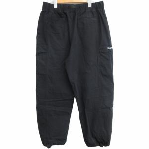 Supreme 23SS BELTED TRAIL PANT ワイド テーパード チノパン ロゴ刺繍 ブラック