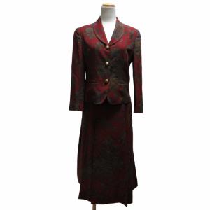 ヴィンテージ セットアップ ペイズリー柄 レッド 5P 7AR