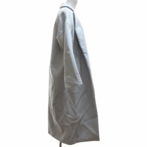 ENFOLD 17AW トップリバーチェスターコート ガウンコート ボタンレス グレー 36 約Sサイズ 300AA130-0840 IBO52