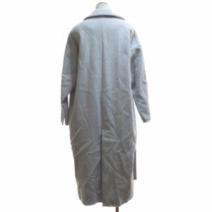 ENFOLD 17AW トップリバーチェスターコート ガウンコート ボタンレス グレー 36 約Sサイズ 300AA130-0840 IBO52