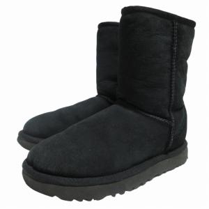 クラシック ショート II ムートンブーツ ショートブーツ 黒 ブラック 23?p 0614 IBO52