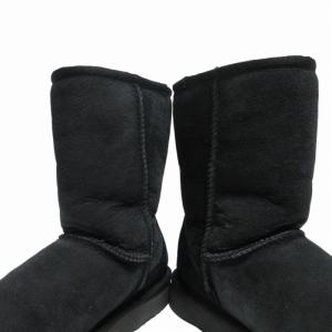 UGG australia クラシック ショート II ムートンブーツ ショートブーツ 黒 ブラック 23?p 0614 IBO52