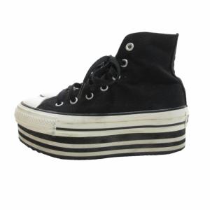 CONVERSE ALL STAR CHUNKYLINE HI オールスター 厚底スニーカー シューズ 黒 ブラック US4.5 23.5?p