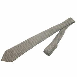 HERMES 網柄 シルクネクタイ フランス製 緑 グリーン IBO52 AA 0614