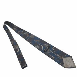 Christian Dior 総柄ジャカード ネクタイ 美品 ロゴ刺繍 紺 ネイビー IBO52 AA 0614